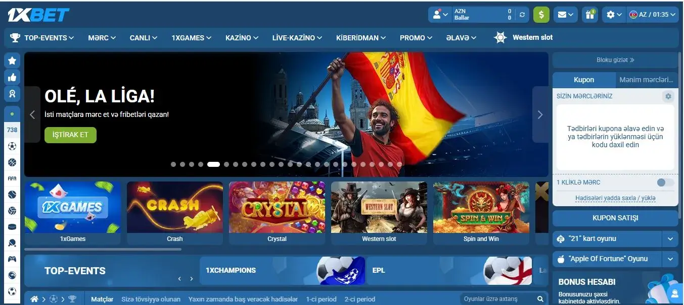1xbet giriş azerbaycan — AZN ile hızlı kayıt